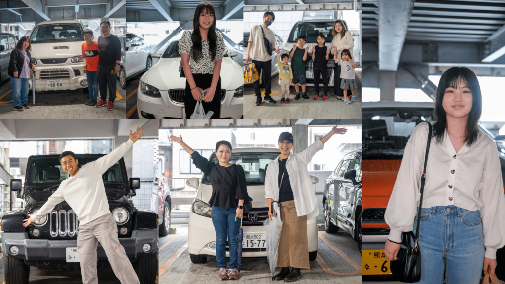 熊本立体駐車場のSNS お客様の様子の写真撮影