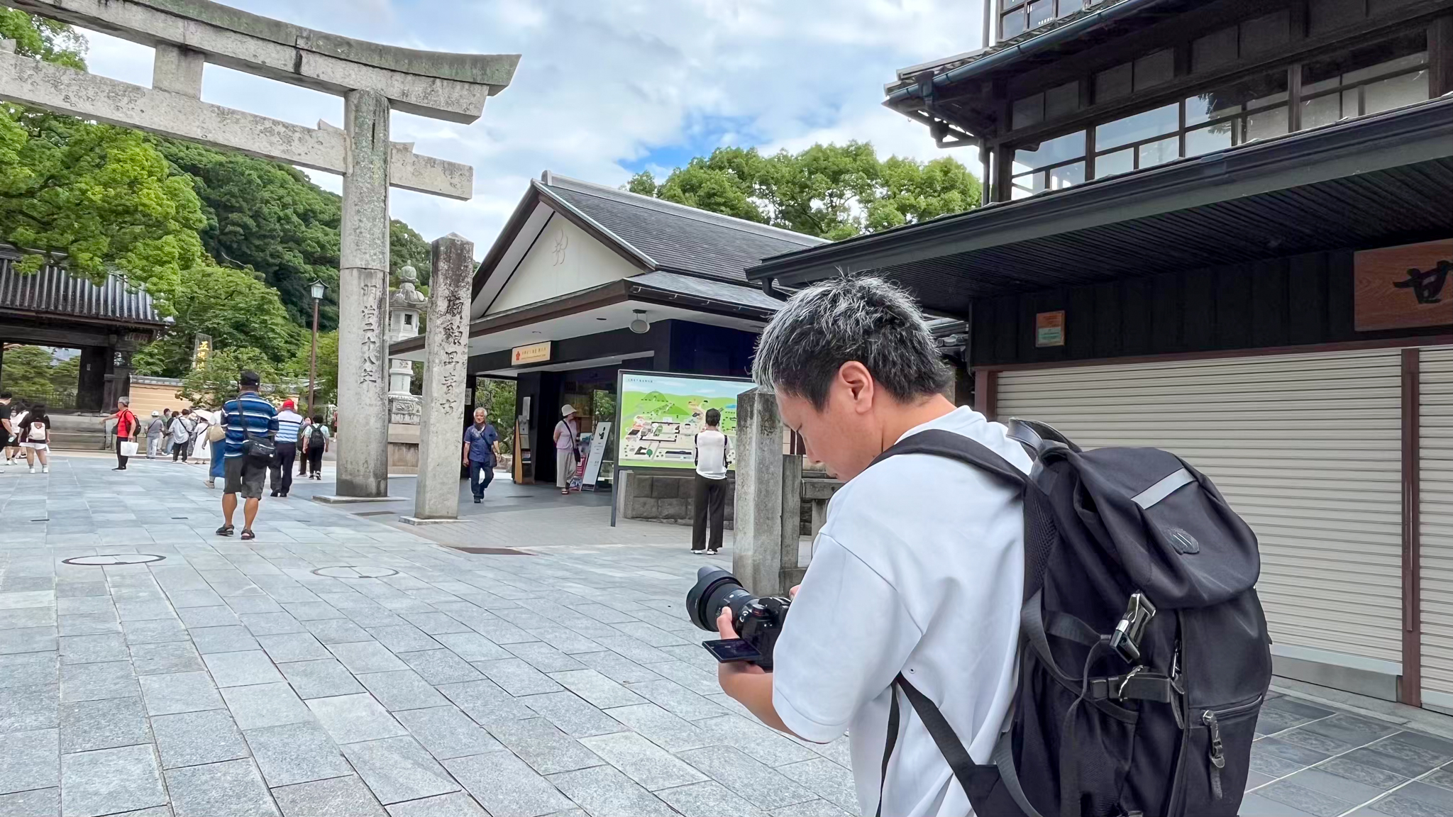 神社イベントの撮影