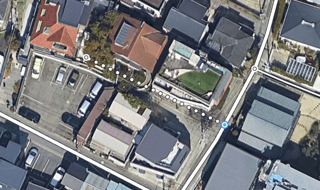 googlemap無い道を追加申請