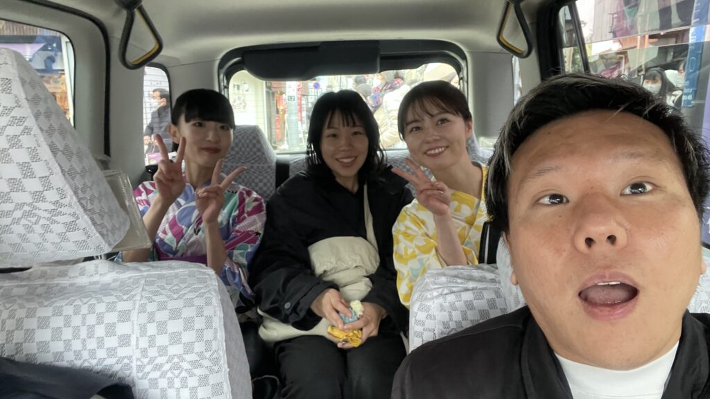 HP制作 福岡 久留米 熊本 モデルさんとの移動の様子